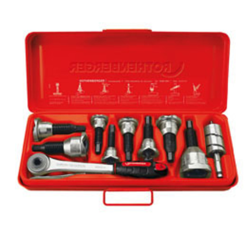 Rothenberger エキスパンダーセット Rothenberger TEE-EXTRACTOR set, 1 / 2-5 / 8-7 / 8-1.1 / 8 